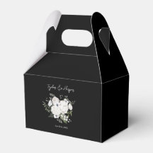 Schwarz-Weiß Elegante Blumenstrauß Modern