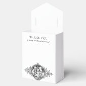 Schwarz-Weiß-Elegante religiöse Hochzeit Geschenkschachtel (Geöffnet)