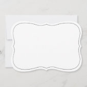 Schwarz-Weiß-Elegante-Skriptereihe verschoben Save The Date (Rückseite)