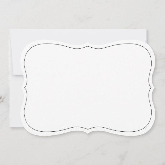 Schwarz-Weiß-Elegante-Skriptereihe verschoben Save The Date (Rückseite)