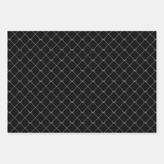 Schwarz-weiß Eleganter, moderner Abschluss Geschenkpapier Set (Vorderseite 3)