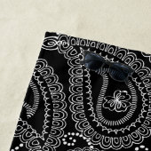 Schwarz-Weiß-elegantes Damask-Muster Strandtuch (Beispiel)