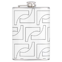 Schwarz-Weiß-Elegantes trendy geometrisches Muster