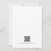 Schwarz-Weiß-Eleganz Modernes Template Minimalisti Save The Date (Rückseite)