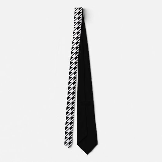 Schwarz-weiß - Emo - Neck Tie Krawatte (Rückseite)
