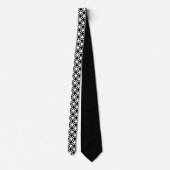 Schwarz-weiß - Emo - Neck Tie Krawatte (Rückseite)