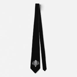Schwarz-weiß - Emo - Neck Tie Krawatte
