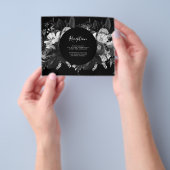 Schwarz-Weiß-Empfang-Karte Flyer (Gruppe)