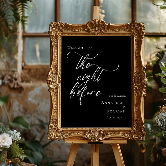 Schwarz-Weiß-Empfang The Night Before Probe Poster