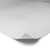 Schwarz-Weiß-Emu-Portrait Poster (Ecke)