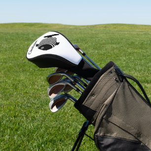 Schwarz-Weiß-Engelfisch-Design Golf Headcover