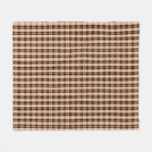 Schwarz-Weiß-Englisch-Tartan kariert Fleecedecke (Vorderseite (Horizontal))