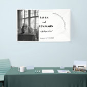 Schwarz-Weiß-Esstisch Banner (Messeveranstaltung)