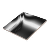 Schwarz-Weiß-Estuar Fliese (Seite)