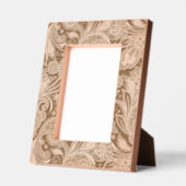 Schwarz-weiß Ethnic Floral Paisley Geätzte Rahmen (Links)