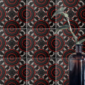 Schwarz-Weiß-Ethnisch-Verziert geometrisches Muste Fliese