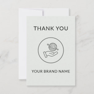 Schwarz-Weiß-Etsy / Handmade Shop-Marke Danke
