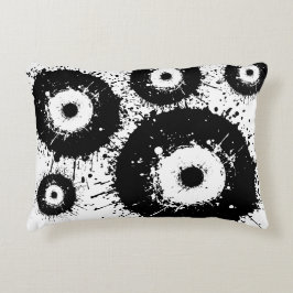 Schwarz-Weiß-Evil Dekokissen