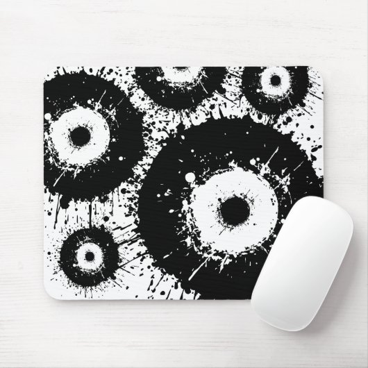 Schwarz-Weiß-Evil Mousepad (Mit Mouse)