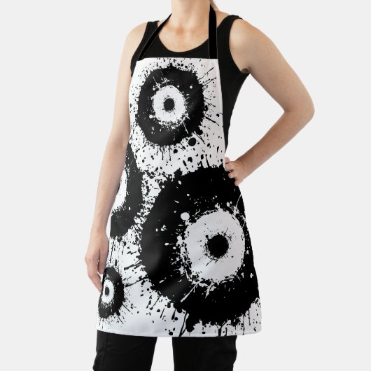 Schwarz-Weiß-Evil Schürze (InSitu)
