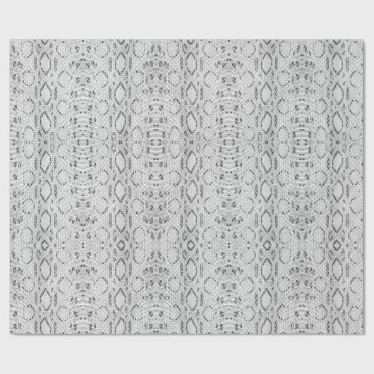 Schwarz-Weiß-Exotik Geschenkpapier (Flach)