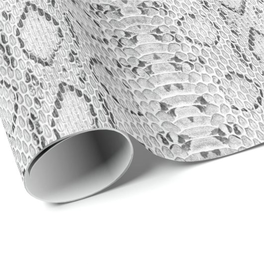 Schwarz-Weiß-Exotik Geschenkpapier (Rolleneckpunkt)