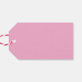 Schwarz-Weiß-Extravagant-Monogramm-Rosa Geschenkanhänger (Rückseite Horizontal)