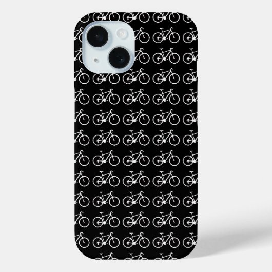 Schwarz-Weiß-Fahrräder Case-Mate iPhone Hülle (Rückseite)