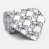 Schwarz-Weiß-Fahrradhalsband für Radfahrer Krawatte (Gerollt)