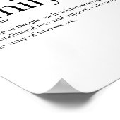 Schwarz-Weiß-Familien, Skandinavien-Typografie Poster (Ecke)