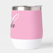 Schwarz-Weiß-Fancy-Monogramm Rosa (Links)