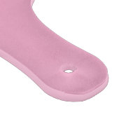 Schwarz-Weiß-Fancy-Monogramm Rosa Schneidebrett (Ecke)
