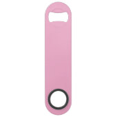 Schwarz-Weiß-Fancy-Monogramm Rosa Speed Flaschenöffner (Rückseite)