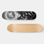 Schwarz-Weiß-Fantasy-Butterfly Skateboard (Horizontal)