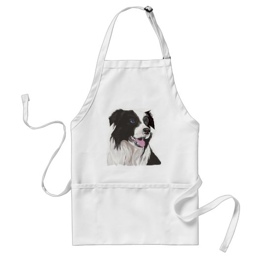 Schwarz-Weiß-Farb-Augen Schürze (Vorne)