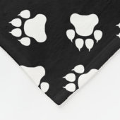 Schwarz-Weiß-Farbe Fleecedecke (Ecke)