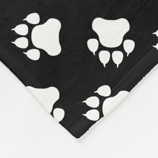 Schwarz-Weiß-Farbe Fleecedecke (Ecke)