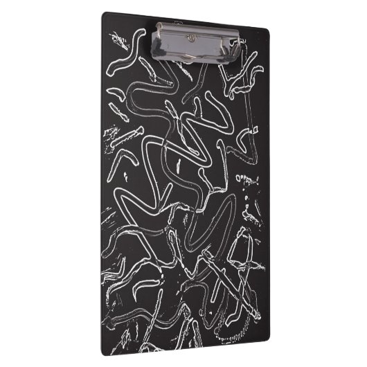 Schwarz-Weiß-Farbe Klemmbrett (Rechts)