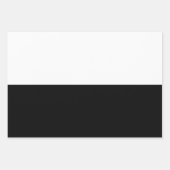 Schwarz-Weiß-Farben-Design Geschenkpapier Set (Vorderseite)