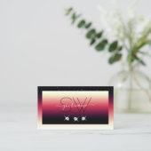 Schwarz-Weiß-Farbenglanz Visitenkarte (Stehend Vorderseite)