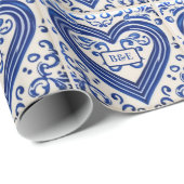 Schwarz-Weiß-farbige Fliesenansicht - Hinzufügen v Geschenkpapier (Rolleneckpunkt)