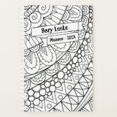 Schwarz-Weiß-Farbstil-Planer für Erwachsene Planer (Vorderseite)