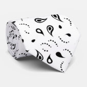 Schwarz/Weiß-Farbton Krawatte (Gerollt)