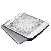 Schwarz-Weiß-Farbton Laptopschutzhülle (Vorne Knopf)