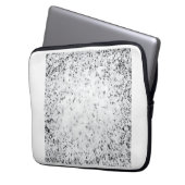 Schwarz-Weiß-Farbton Laptopschutzhülle (Vorderseite Links)