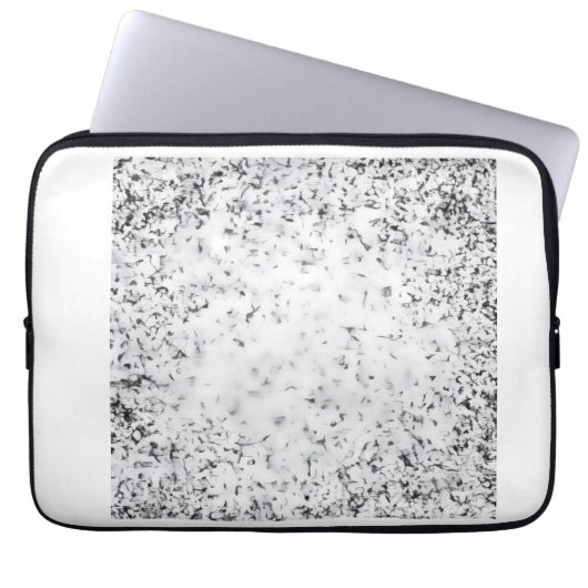 Schwarz-Weiß-Farbton Laptopschutzhülle (Vorderseite)