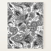 Schwarz-Weiß-Farbton personalisiert Planer (Rückseite)