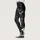 Schwarz-Weiß-Farbton Platsch Leggings (Links)