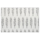 Schwarz-Weiß-Federn. Modern skandinavisch Stoff (Fat Quarter (45,7 x 55,9 cm))