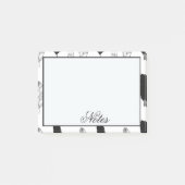 Schwarz-Weiß-Federn Post-it Klebezettel (Vorderseite)